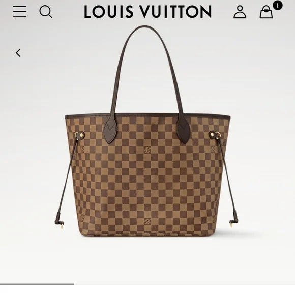 Louis Vuitton Neverfull MM Damier Ebene Rose Ballerine - Picture 2 of 16